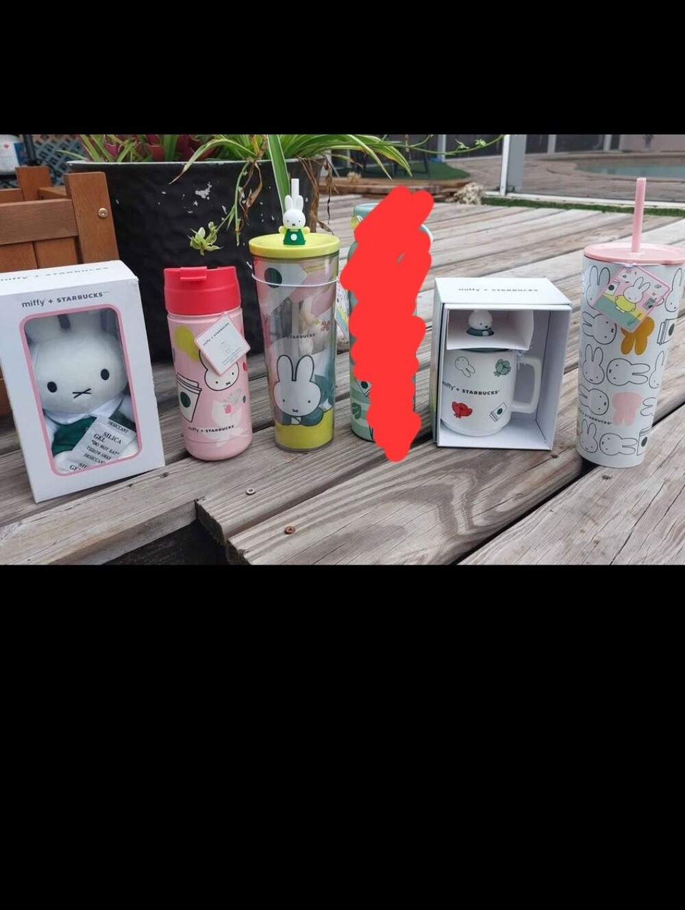 NWT Starbucks x Miffy Drinkware Multicolor Tumblers/Ceramic Mug/Plush 5pcs